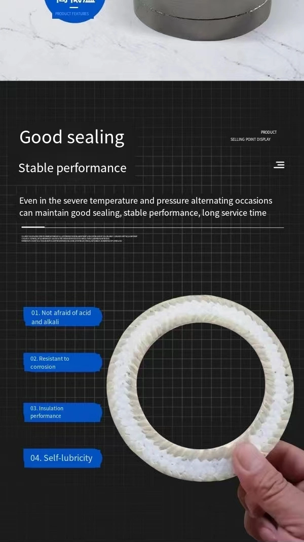 High Temperature Grease Graphite Gland Packing Graphite Fiber Packing