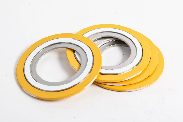 Metallic Gasket Maker Round Type Graphite PTFE Filler Material Flange Pipe Spiral Wound Gasket