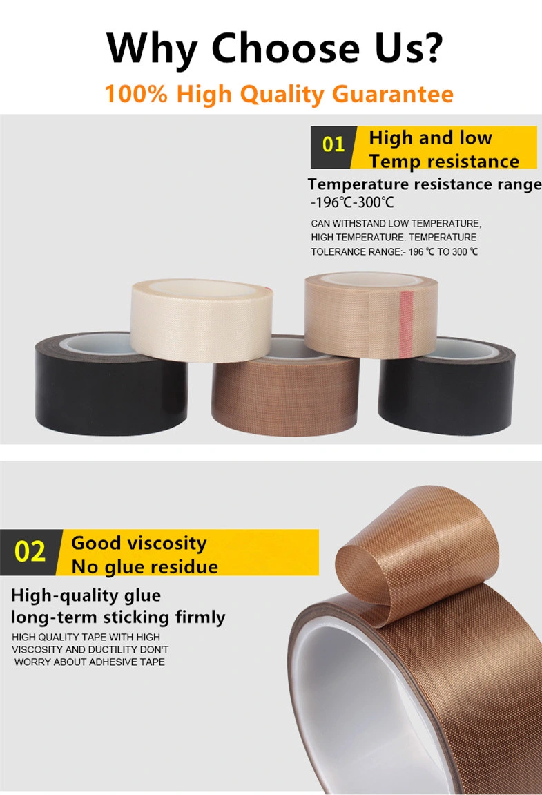 Brown Expanded PTFE Seal Fiberglass Tape