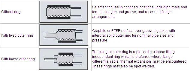 Metal Cammprofile Gasket with Loose Center Ring