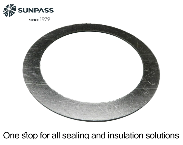 Graphite Gasket with Inner Eyelet Excellent Sealing Performance Self-Lubricating Thermal Stability Non-Fragility Corrosion Resistance