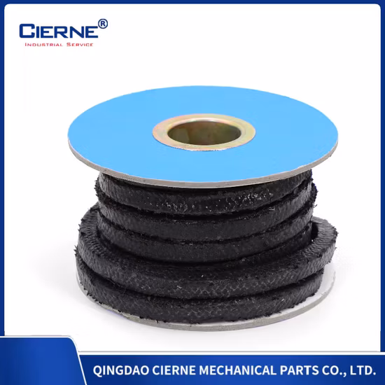 Buona baderna in grafite impregnata con fibra di carbonio autolubrificante e resistente all'usura per l'industria chimica.  Baderna in fibra di grafite