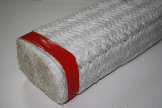 Avvolgimento rettangolare in fibra ceramica intrecciata per la protezione dal calore